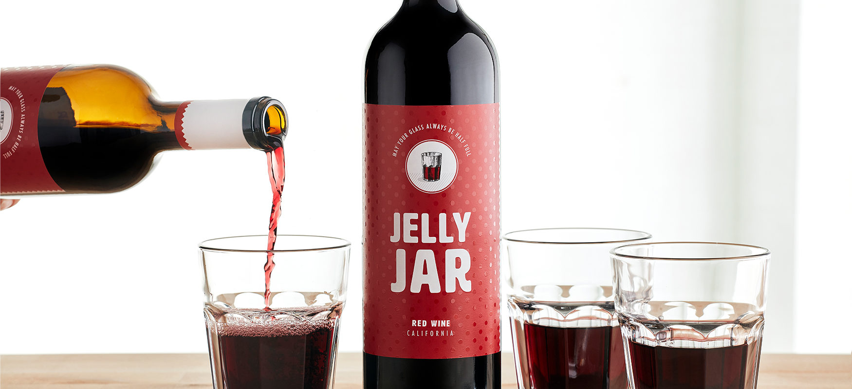 Jelly Jar Wine - May Your Glass Always Be Full